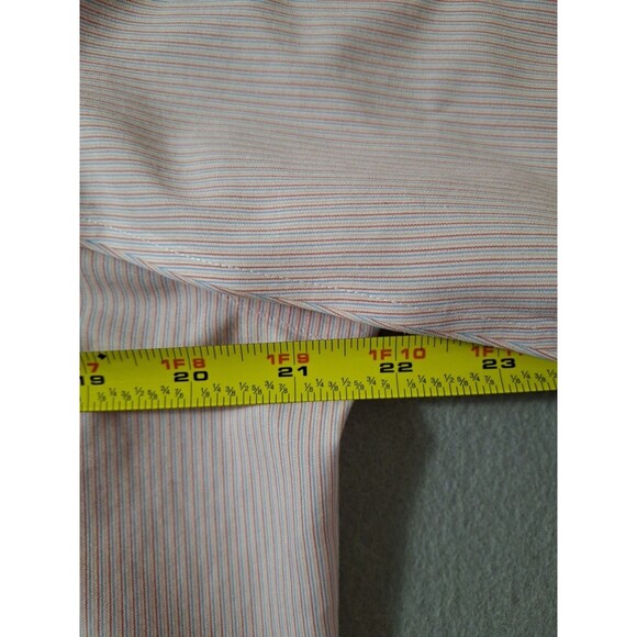 Brooks Brothers Dress Shirt Men 15.5 33 Button Up Pink Stripes Business Slim Fit - Picture 6 of 7